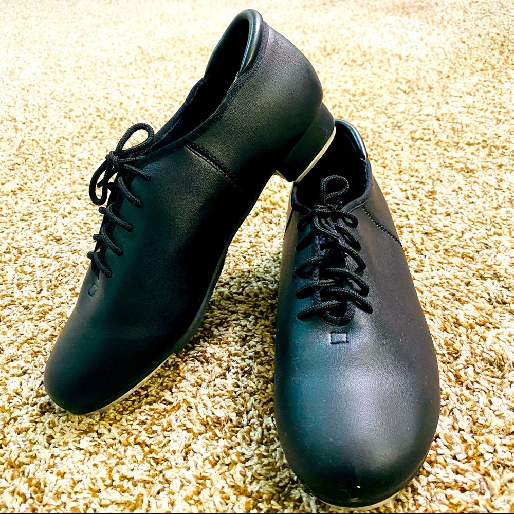 Women’s Black Tap Dance Shoes, size 10.5 Used - Excellent